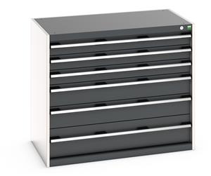 Bott Cubio drawer cabinet with overall dimensions of 1050mm wide x 650mm deep x 900mm high... Bott Drawer Cabinets 1050 x 650 installed in your Engineering Department